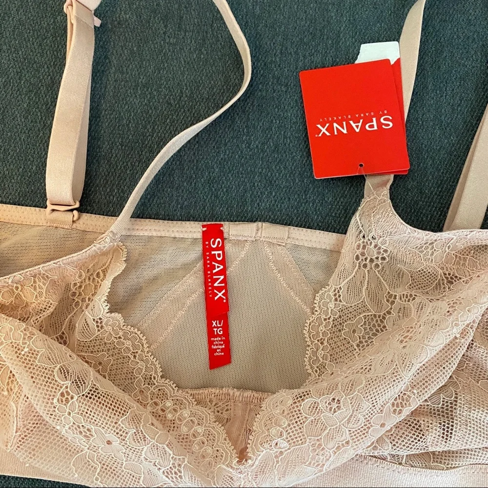 SPANX Blush Lace Wireless Bralette